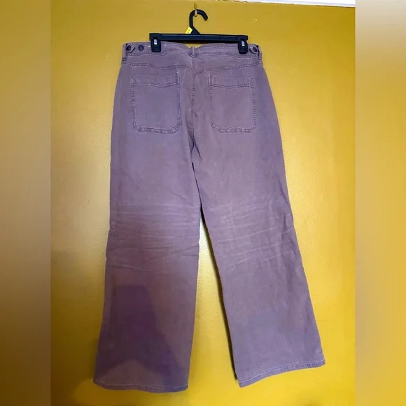 American Eagle Brown Wide Leg Petite Jeans - Picture 2 of 5